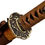 Handmade Japanese Samurai katana with L6 steel blade and real Hamon