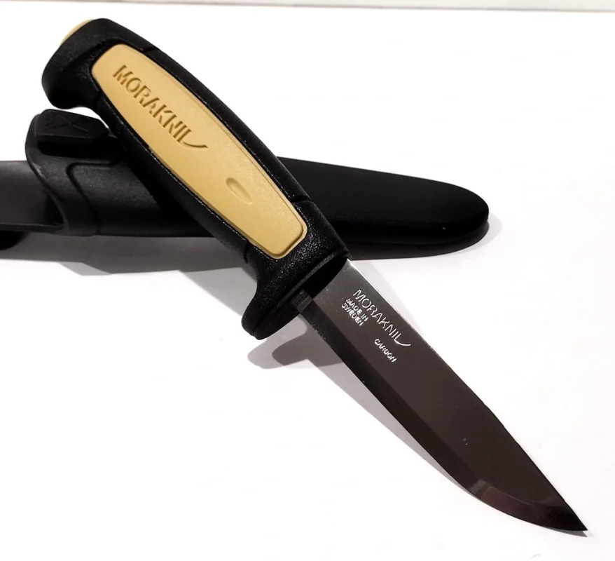 Black Tan Morakniv Basic 511 Carbon Steel Tactical Knife