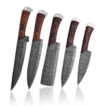 Cutlery Handmade Forged Damascus Steel Chef Kitchen Knives