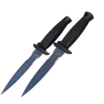 Double Edge Tactical 7" Knife Full Tang with Sheath - Image 3