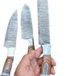 Handmade Forged Damascus Steel Chef Knife & Cutlery Set