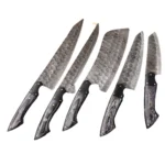 Handmade Forged Kitchen Damascus Steel Chef Knife Set