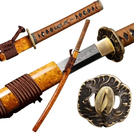 Japanese Samurai Katana Sword Handmade L6 Steel Real Hamon