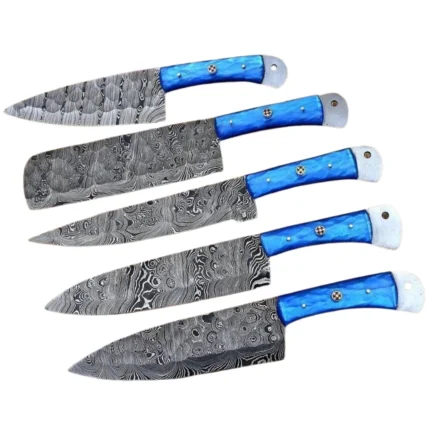 Premium Kitchen Damascus Steel Chef Knife Set