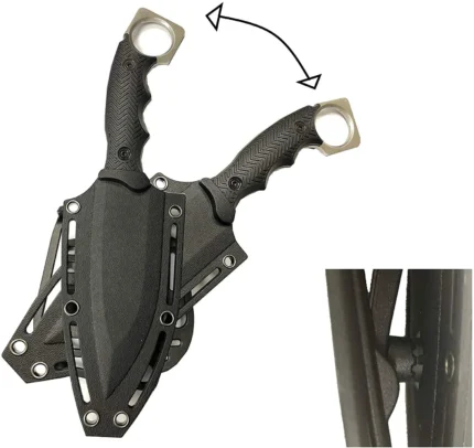S-TEC 9 Full Tang Tactical Knife GEN 2 w Swivel Sheath