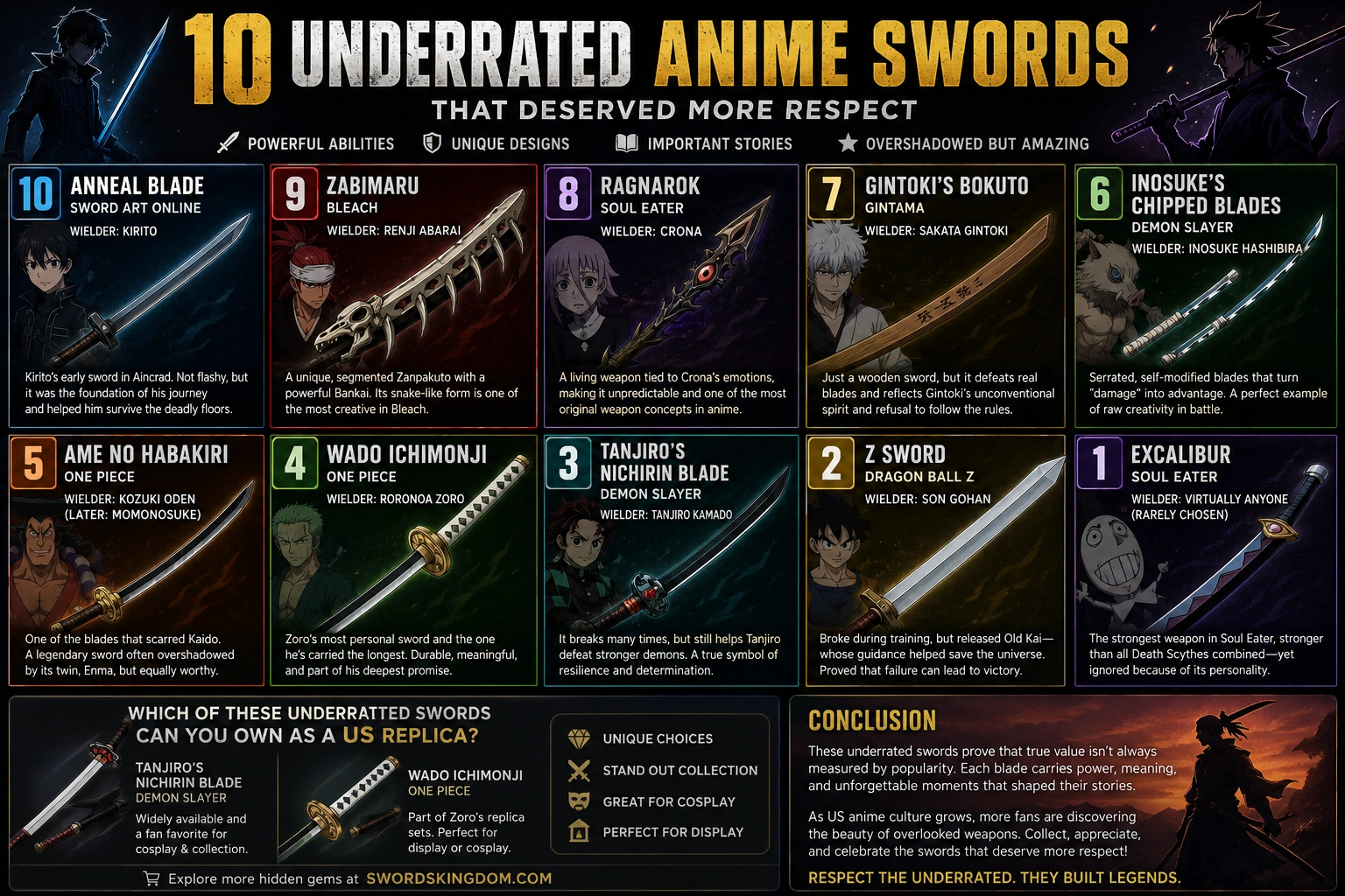 10 Underrated Anime Swords That Deserved More Respect