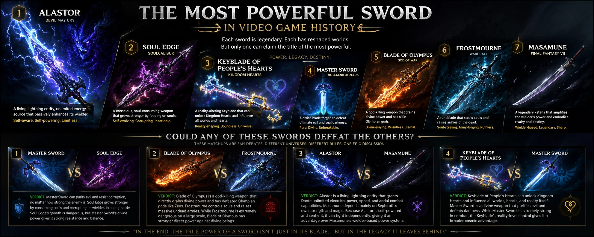 What is the Most Powerful Sword in Video Game History
