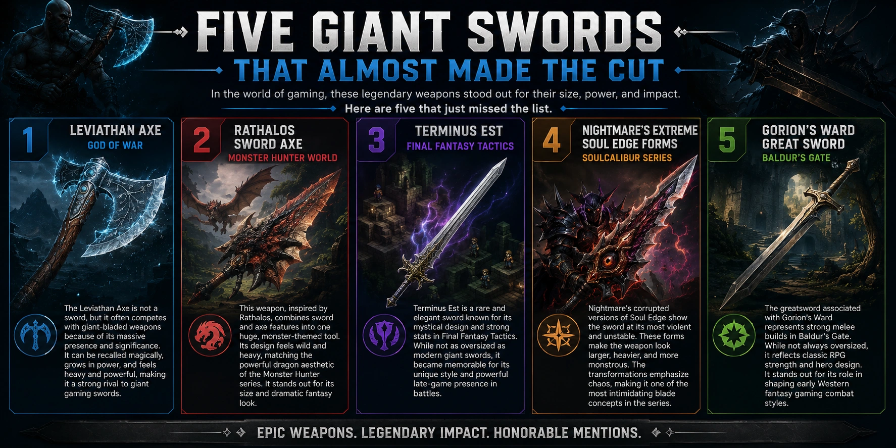 Five Giant Swords That Almost Made the Cut