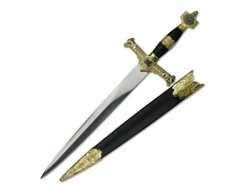 King Solomon Medieval Historical Short Sword with Scabbard King Solomon Medieval Historical Short Sword with Scabbard