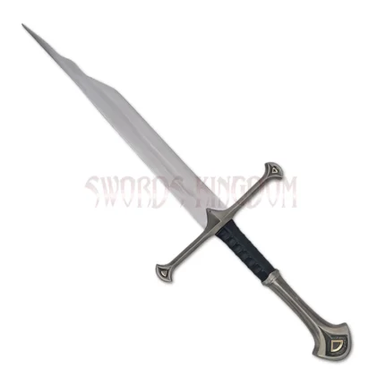 Full view of the Broken Shards of Narsil sword replica from Lord of the Rings featuring a stainless steel blade and authentic fantasy design