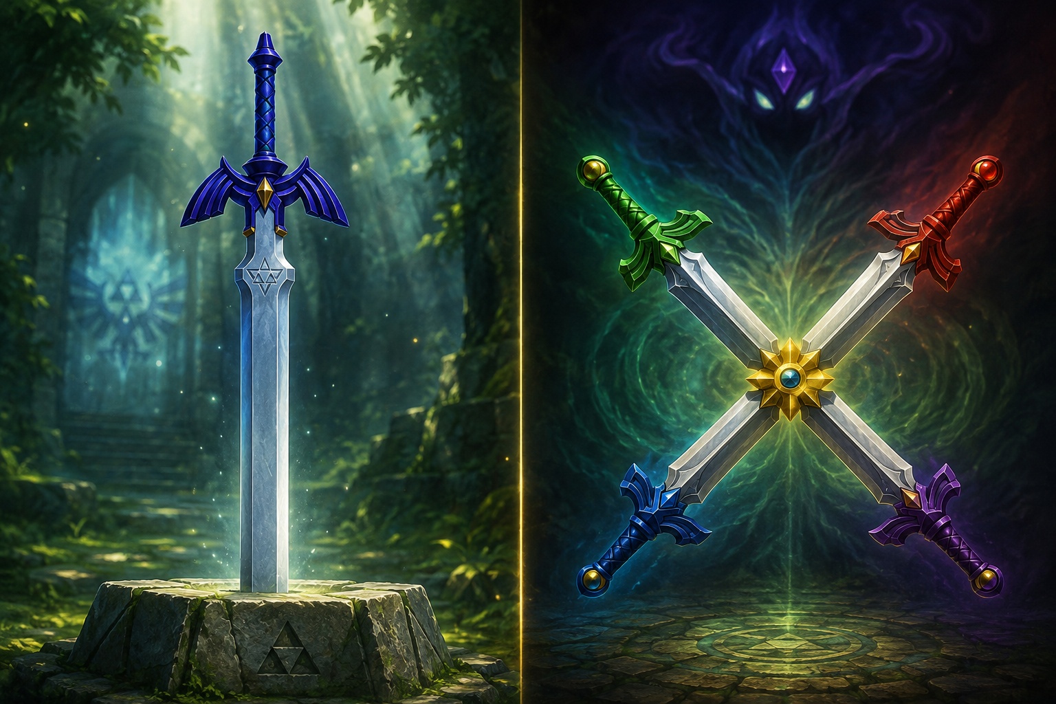 Link is the legendary hero of Hyrule and the main character in The Legend of Zelda series. Throughout his adventures, he uses many different swords to protect the kingdom and face dangerous enemies. Swords are one of the most iconic parts of every Zelda game and play a key role in Link's journey. While the Master Sword is the most famous, Link has also carried wooden swords, magical blades, and many other legendary swords across different games. In this complete guide, you'll discover every major sword Link has used, the games where they appear, and what makes each one unique. Timeline of Every Sword Used by Link Timeline of Every Sword Used by Link: Follow Link's journey from the Wooden Sword to the Master Sword and other legendary blades across every Zelda adventure. The Legend of Zelda (1986) The Legend of Zelda (1986) is the first game in the series. Link can collect three swords during his adventure. Each new sword is stronger than the last and helps him face harder challenges. Wooden Sword The Wooden Sword is Link's first sword. An old man gives it to him in a cave at the start of the game. It has a simple wooden handle and a short blade. It is the weakest sword but is needed to begin the adventure. White Sword The White Sword is the second sword. Link gets it after collecting five Heart Containers. It deals twice the damage of the Wooden Sword. Its white blade makes it easy to recognize and helps Link defeat stronger enemies. Magical Sword The Magical Sword is the strongest sword in the game. Link unlocks it after collecting twelve Heart Containers. It has a golden blade and deals the most damage. It is the best sword for the final part of Link's adventure. Zelda II: The Adventure of Link Unlike the first game, Zelda II: The Adventure of Link focuses more on side-scrolling combat. Link uses only one main sword, which becomes stronger as he gains experience and levels up. Link's Sword Link starts the game with his basic sword. It is his only sword throughout the adventure. Instead of finding new swords, Link improves his Attack level by earning experience points. Each upgrade increases the sword's damage, making battles easier. As Link levels up, his sword becomes more effective against stronger enemies and bosses. A Link to the Past In A Link to the Past, Link collects four swords during his adventure. Each upgrade makes him stronger and helps him face more powerful enemies. Fighter's Sword The Fighter's Sword is Link's first sword. He receives it from his uncle at the beginning of the game. It is a simple sword that helps Link start his adventure and defeat early enemies. Master Sword The Master Sword is the legendary blade of evil's bane. Link earns it after collecting the three Pendants of Virtue. It is a key part of the story and is needed to defeat the main villain. It is much stronger than the Fighter's Sword. Tempered Sword The Tempered Sword is an upgraded version of the Master Sword. Link gets it by asking the blacksmiths to improve his sword. It deals more damage and makes battles easier. Golden Sword The Golden Sword is the final sword upgrade in the game. Link can obtain it after completing a special upgrade. It is the strongest sword in A Link to the Past and deals the highest damage to enemies. Link's Awakening In Link's Awakening, Link uses one main sword throughout his adventure. As the game progresses, he becomes stronger through upgrades and new abilities. Sword The Sword is Link's starting sword. He finds it on the beach early in the game after waking up on Koholint Island. It is used for basic attacks, cutting grass, and defeating enemies. It remains Link's main sword throughout the adventure. Koholint Sword Upgrades The sword becomes stronger by collecting Secret Seashells and earning the Koholint Sword upgrade. This upgrade increases Link's attack power and lets him fire sword beams when his health is full. These improvements make battles easier and help Link defeat stronger enemies. Ocarina of Time In Ocarina of Time, Link uses four famous swords. Each sword has a different role and helps him during his adventure across Hyrule. Kokiri Sword The Kokiri Sword is Link's first sword as a child. He finds it in the Kokiri Forest before entering the Great Deku Tree. It is small, light, and perfect for Link's early adventure. Master Sword The Master Sword is the legendary blade that turns Link into the Hero of Time. He pulls it from the Temple of Time after collecting the three Spiritual Stones. It is needed to defeat Ganondorf and is one of the most important swords in the game. Giant's Knife The Giant's Knife can be bought from the Gorons for a high price. It is stronger than the Master Sword and deals more damage. However, it breaks after a few hits, making it unreliable. Biggoron's Sword Biggoron's Sword is earned by completing the Biggoron Trading Quest. It is the strongest sword in the game and never breaks. Many players love it because of its high damage and durability, making it a favorite choice for battles. Majora's Mask In Majora's Mask, Link can use four different swords during his adventure in Termina. Each sword is stronger than the last, while the Great Fairy Sword is a special reward with its own unique style. Kokiri Sword The Kokiri Sword is Link's starting sword. He keeps it from Ocarina of Time and uses it at the beginning of the game. It is a simple sword that helps him during the early stages of his adventure. Razor Sword The Razor Sword is the first upgrade for the Kokiri Sword. Link gets it from the Mountain Smithy by paying Rupees. It deals more damage than the Kokiri Sword but loses its upgrade after 100 attacks or when time resets. Gilded Sword The Gilded Sword is the final sword upgrade. Link earns it by giving Gold Dust to the Mountain Smithy. It is stronger than the Razor Sword, never loses its power, and remains with Link for the rest of the game. Great Fairy Sword The Great Fairy Sword is a special sword, not the Master Sword. Link receives it after collecting all the Stray Fairies in Stone Tower Temple. It has a unique pink design and deals powerful attacks, making it one of the strongest swords in the game. Oracle of Seasons & Oracle of Ages In Oracle of Seasons and Oracle of Ages, Link can use two main swords. The first helps him begin his adventure, while the second is a stronger upgrade for later challenges. Wooden Sword The Wooden Sword is Link's first sword in both games. He receives it early in his adventure. It has a simple design and is used to defeat enemies and solve basic puzzles. Noble Sword The Noble Sword is a stronger upgrade. Link can unlock it by completing special tasks or collecting enough Secret Seashells, depending on the game. It deals more damage than the Wooden Sword and makes battles against stronger enemies much easier. Four Swords Four Swords is a multiplayer Zelda adventure where Link uses the magical Four Sword. The game focuses on teamwork, puzzles, and defeating Vaati. The legendary sword allows Link to split into four heroes, making it one of the most unique games in the series. Four Sword The Four Sword is a magical blade that seals Vaati. When Link pulls it from its pedestal, it splits him into four heroes. This special ability helps solve puzzles, explore dungeons, and defeat enemies throughout the adventure. The Wind Waker The Wind Waker follows Link's journey across the Great Sea. During the adventure, he begins with the Hero's Sword before finding the legendary Master Sword. Both swords play an important role in saving Hyrule from Ganondorf. Hero's Sword The Hero's Sword is Link's first sword in The Wind Waker. Orca gives it to Link on Outset Island before his journey begins. It helps Link defeat enemies during the early part of the adventure. Master Sword The Master Sword is found beneath Hyrule Castle. At first, it has lost its sacred power. Link restores its strength by awakening the sages, allowing the sword to defeat Ganondorf's evil once again. Four Swords Adventures Four Swords Adventures expands the original game's ideas with new levels, battles, and puzzles. The Four Sword remains Link's main sword, giving him the power to split into four heroes and work together throughout the adventure. Four Sword The Four Sword is Link's main sword in the game. It creates four versions of Link, allowing players to solve puzzles together and fight enemies. It also gains stronger abilities during the adventure. The Minish Cap The Minish Cap tells the story of the Four Sword's origin. Link begins with the Smith's Sword before upgrading it into the White Sword and finally the legendary Four Sword to stop Vaati. Smith's Sword The Smith's Sword is Link's first sword in the game. It is made by his grandfather, Smith. Although simple, it begins Link's journey and later becomes the foundation for stronger swords. White Sword The White Sword is created after the Smith's Sword is restored with magical power. It is stronger than before and allows Link to continue his quest while preparing for the final upgrade. Four Sword The Four Sword is the final form of the White Sword. It gains the power to split Link into four copies. This legendary sword is needed to defeat Vaati and complete the adventure. Twilight Princess Twilight Princess follows Link as he protects Hyrule from the Twilight Realm. He starts with the Ordon Sword before discovering the legendary Master Sword, which grants new powers and helps him defeat powerful enemies. Ordon Sword The Ordon Sword is Link's first sword in Twilight Princess. It is a simple training sword from Ordon Village. Link uses it during the early part of his adventure before finding the Master Sword. Master Sword Link finds the Master Sword in the Sacred Grove. The legendary blade removes curses, defeats powerful enemies, and becomes his main sword for the rest of the adventure. It is essential for completing the game. The Most Iconic Swords in Zelda History The Legend of Zelda series features many memorable swords, but a few stand above the rest. These legendary blades are known for their unique designs, powerful abilities, and important roles in Link's adventures across different Zelda games. Master Sword The Master Sword is the most famous sword in the Zelda series. It is known as the Blade of Evil's Bane and appears in many games. Link uses it to defeat powerful enemies and protect Hyrule. Four Sword The Four Sword is a magical blade that splits Link into four heroes. It plays a key role in Four Swords, Four Swords Adventures, and The Minish Cap, making teamwork and puzzle-solving possible. Biggoron's Sword Biggoron's Sword is one of the strongest swords in Ocarina of Time. It deals high damage and never breaks, making it a favorite choice for many players during difficult battles. Fierce Deity Sword The Fierce Deity Sword appears in Majora's Mask. Link can use it while wearing the Fierce Deity Mask during boss fights. It is known for its incredible power and energy attacks. Goddess Sword The Goddess Sword is introduced in Skyward Sword. It is the first form of the legendary Master Sword. As Link progresses through the story, it gains new power before becoming the Master Sword. Great Fairy Sword The Great Fairy Sword is a special reward in Majora's Mask. It has a unique pink design and deals heavy damage. Although it is not the Master Sword, it is one of the strongest swords in the game. Which Sword Is the Strongest? Different Zelda swords are the best for different reasons. Some are important to the story, while others deal the most damage or are highly valued by players and collectors. Strongest for Story The Master Sword is the strongest story sword. It appears in many Zelda games and is the legendary blade Link uses to defeat evil and protect Hyrule. Strongest for Damage The Biggoron's Sword from Ocarina of Time is one of the strongest swords for raw damage. It deals heavy damage and never breaks, making it very powerful. Strongest for Gameplay The Master Sword in Breath of the Wild and Tears of the Kingdom stands out for gameplay. Its special abilities, durability, and upgrades make it useful throughout the adventure. Strongest for Collectors The Fierce Deity Sword is a favorite among collectors. Its rare appearance, unique design, and connection to Majora's Mask make it one of the most iconic swords in the Zelda series. Evolution of Link's Swords Over the Years Link's swords have changed with every generation of Zelda games. From simple 8-bit blades to detailed legendary swords, each era introduced new designs, abilities, and gameplay features. 8-Bit Era The 8-bit era introduced simple swords like the Wooden Sword, White Sword, and Magical Sword. These early designs laid the foundation for every legendary sword that followed. Nintendo 64 Era The Nintendo 64 era brought iconic swords such as the Master Sword, Biggoron's Sword, Kokiri Sword, and Great Fairy Sword. These swords featured 3D designs and unique abilities. GameCube Era The GameCube era introduced memorable swords like the Hero's Sword, Four Sword, and Phantom Sword. These games added new mechanics, improved combat, and more detailed sword designs. Wii Era The Wii era focused on sword progression in Skyward Sword. Players upgraded the Goddess Sword into the True Master Sword, making sword growth a major part of the adventure. Switch Era The Switch era expanded sword gameplay with durability, upgrades, and the Fuse ability. Breath of the Wild and Tears of the Kingdom introduced many unique swords and new ways to use them. What is the difference between the Four Sword and the Master Sword? The Master Sword and the Four Sword are both legendary swords, but they have different purposes. The Master Sword is known as the Blade of Evil's Bane and is mainly used to defeat powerful evil, especially Ganon. It appears in many Zelda games and is one of the series' most famous swords. The Four Sword, on the other hand, is known for sealing Vaati. Its unique power allows Link to split into four separate heroes, making it perfect for teamwork and solving puzzles. Both swords are important, but each has its own special role. Which Zelda game has the most swords? Tears of the Kingdom has the most swords in the Zelda series. It includes many sword types, such as Royal, Gerudo, Zora, Knight's, Royal Guard, Zonaite, and several special swords. The new Fuse ability also lets players create many custom sword combinations, giving the game the largest variety of swords in any Zelda title. Conclusion What is the difference between the Four Sword and the Master Sword