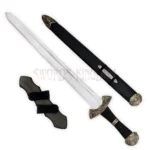 Viking Norse Sword Replica with Black Scabbard