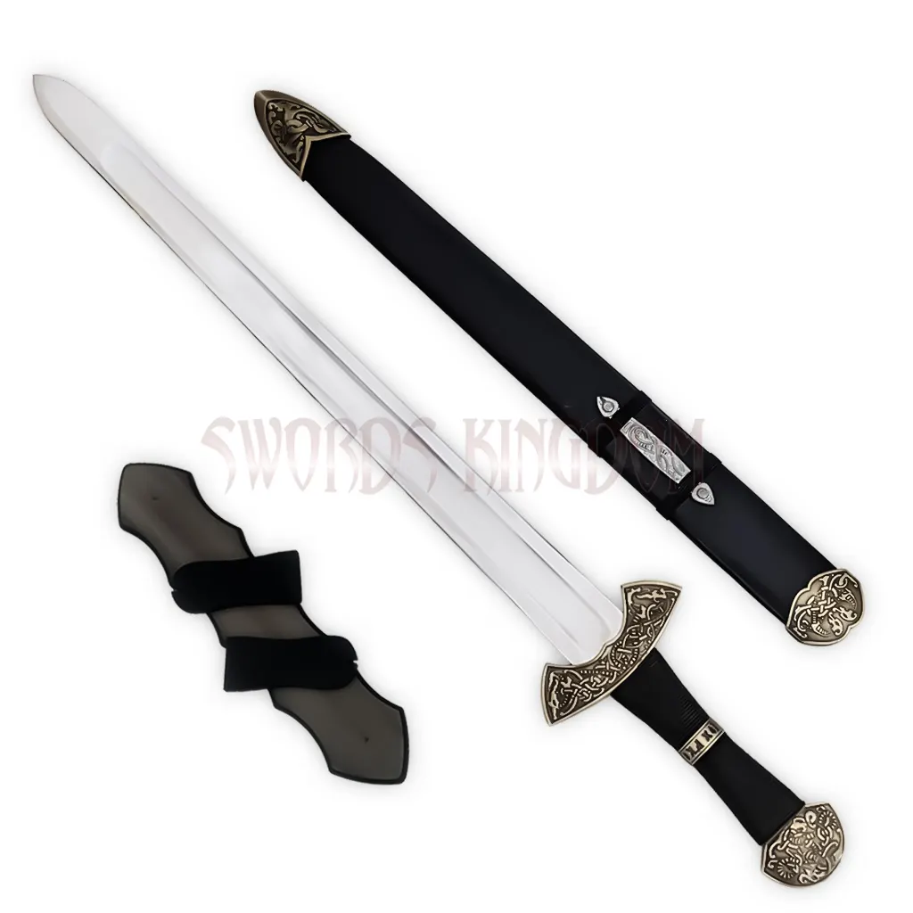 Viking-Norse-Sword-Replica-with-Black Scabbard Viking Norse Sword Replica with Black Scabbard